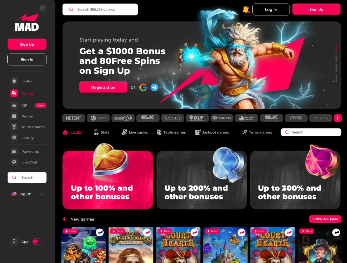 Игровые автоматы в Mad Casino 2025